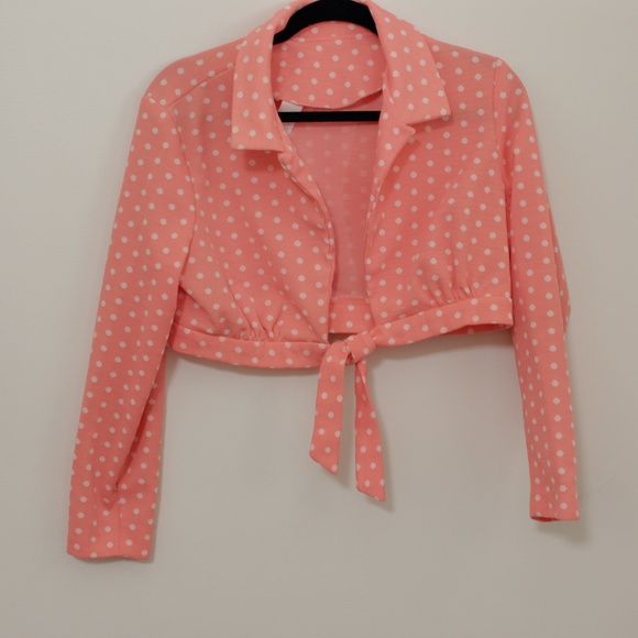 VINTAGE 1970s 2 Piece Dress and Shrug Set - Picture 7 of 8